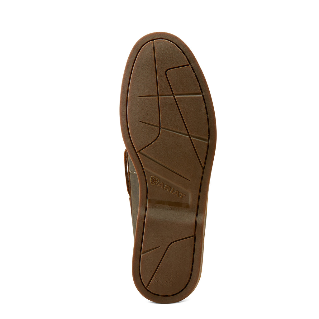 Ariat Mens Antigua Deck Shoe - Olive Night