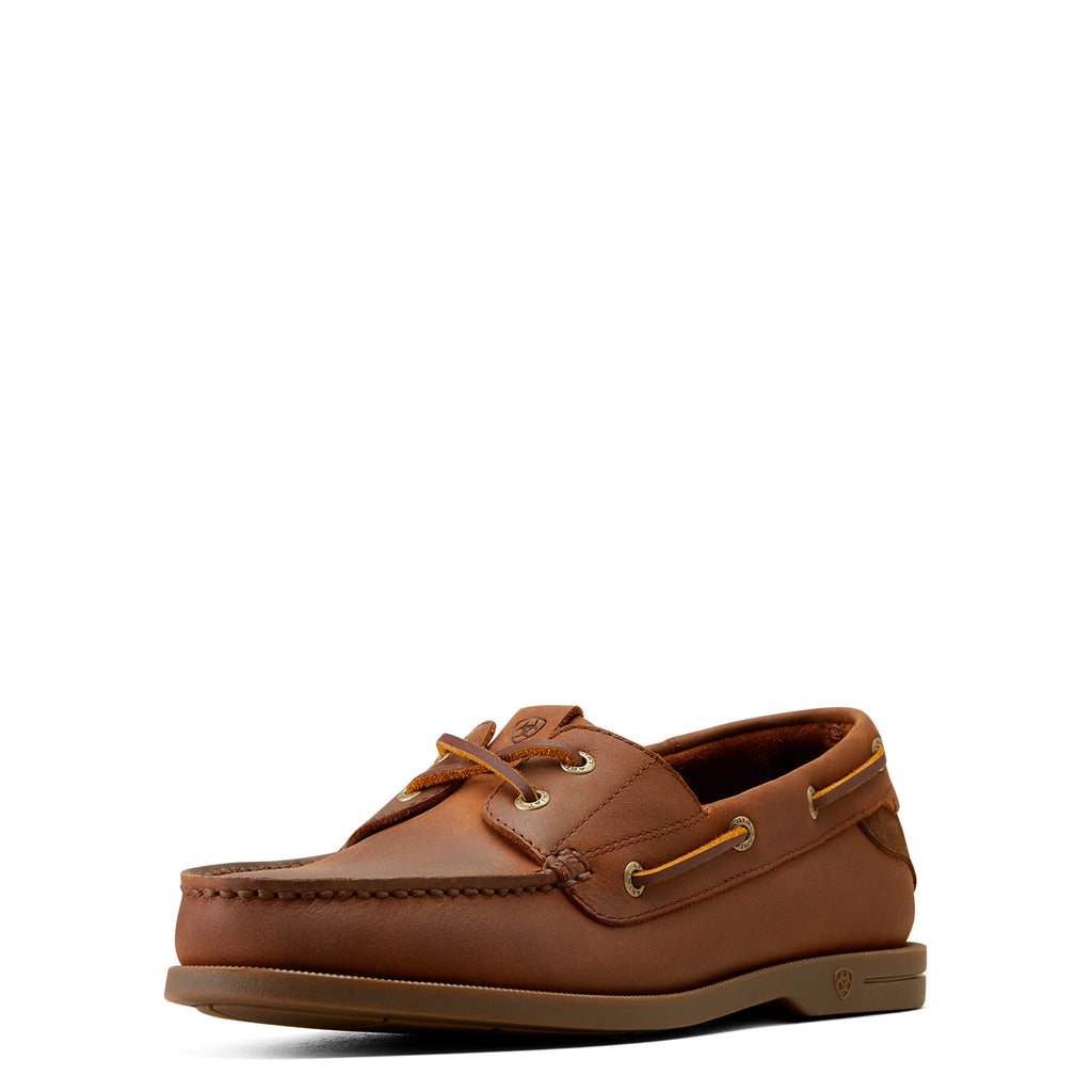 Ariat Mens Antigua Deck Shoe - Bridle Brown