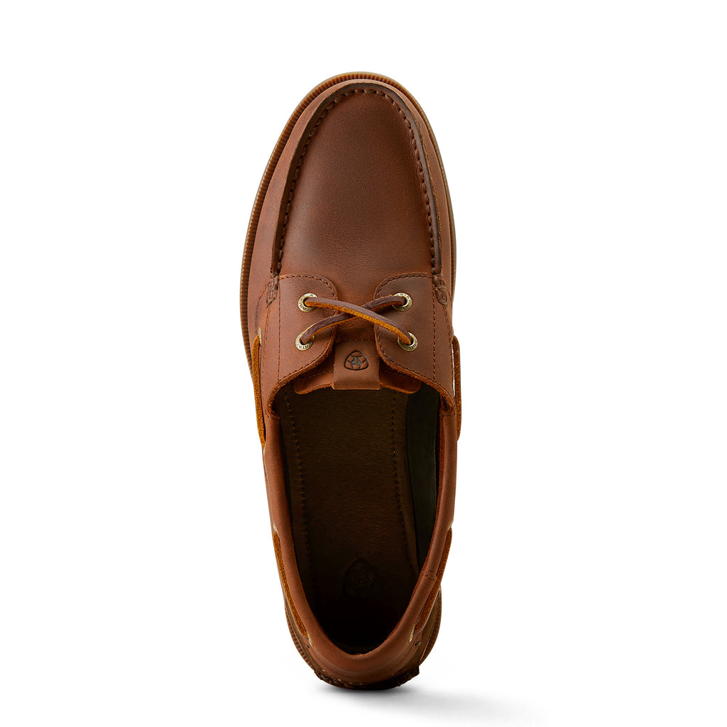 Ariat Mens Antigua Deck Shoe - Bridle Brown