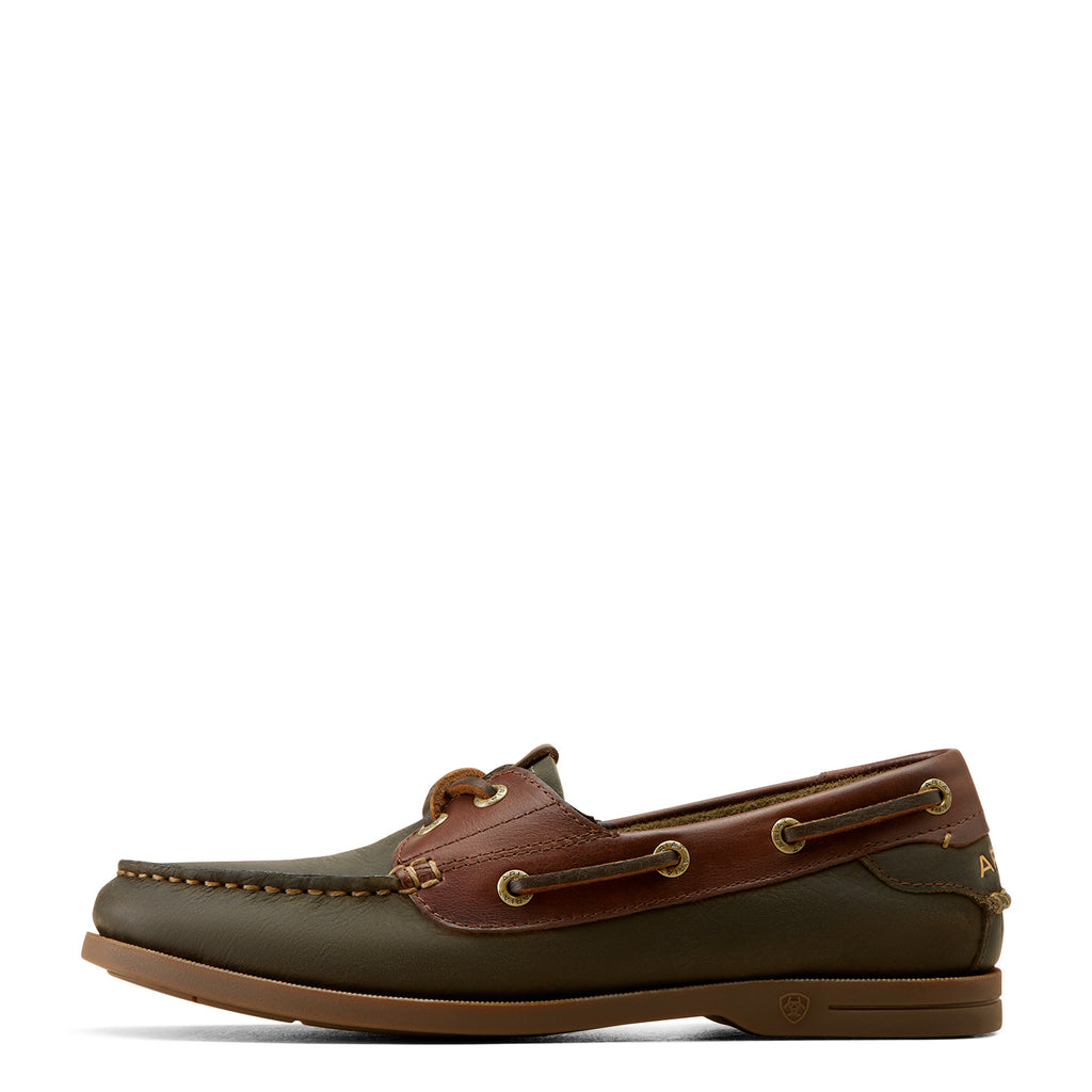 Ariat Ladies Antigua Deck Shoe - Olive Night