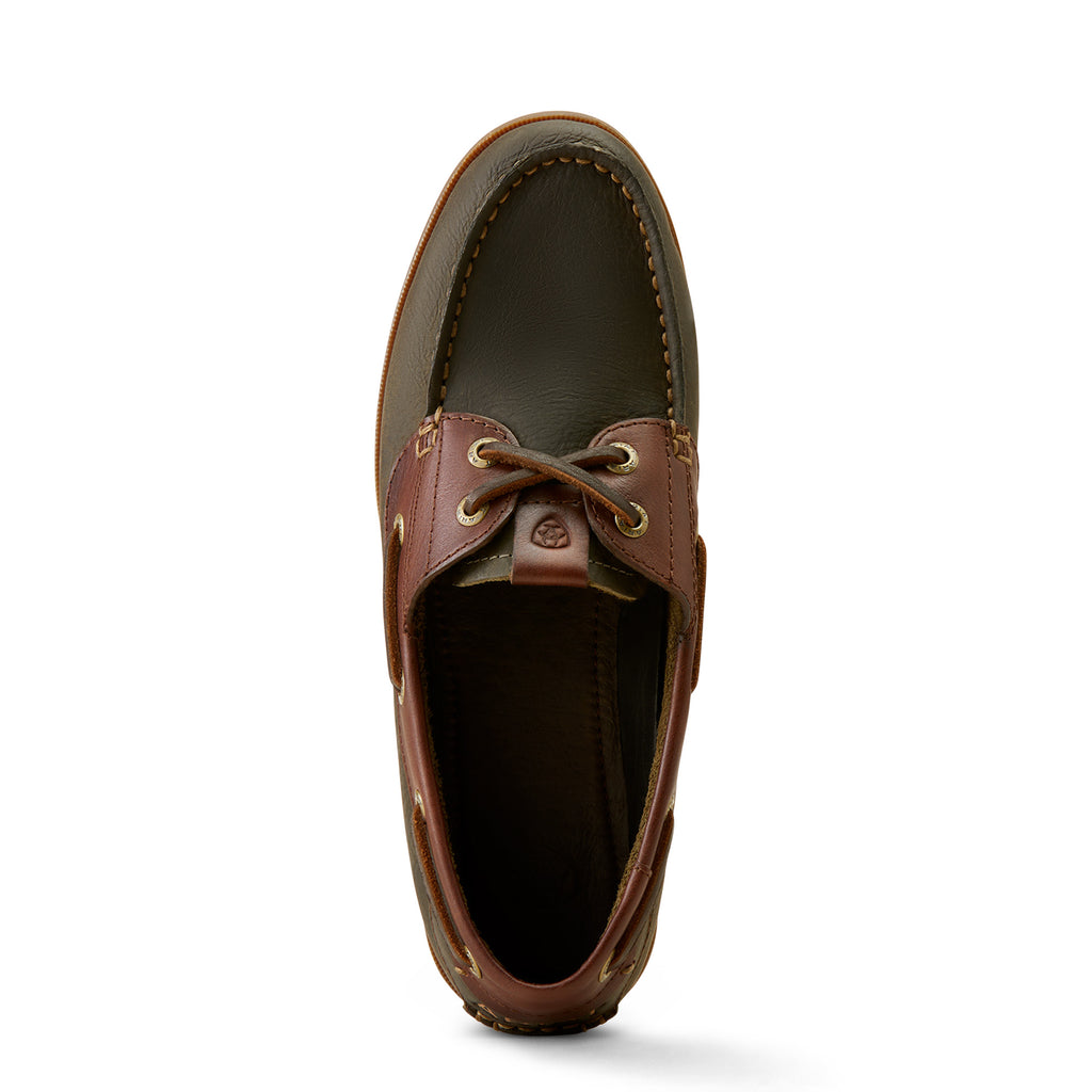Ariat Ladies Antigua Deck Shoe - Olive Night