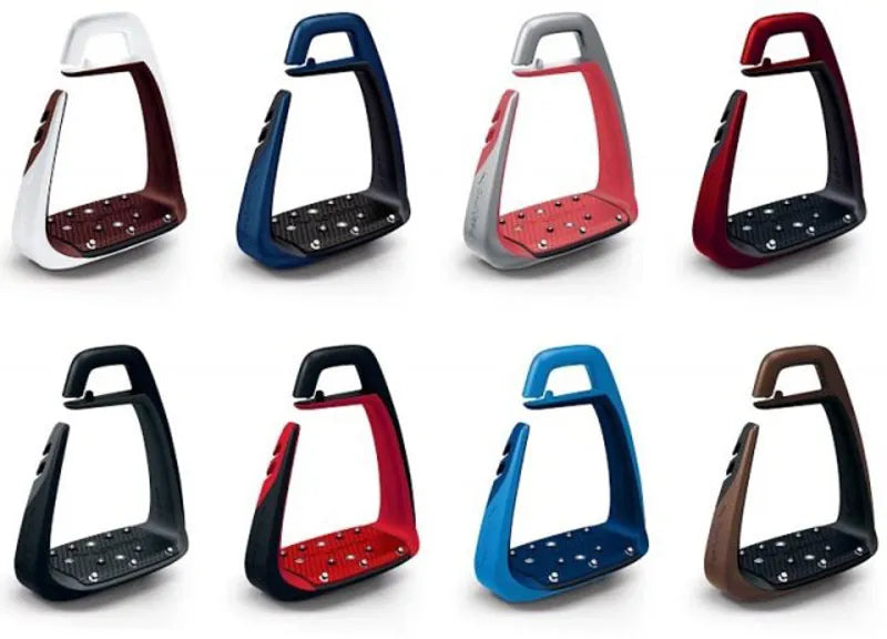 Freejump Soft Up Classic Stirrups - Silver/Black