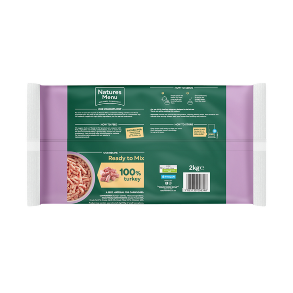 NATURES MENU FREEFLOW TURKEY 2KG