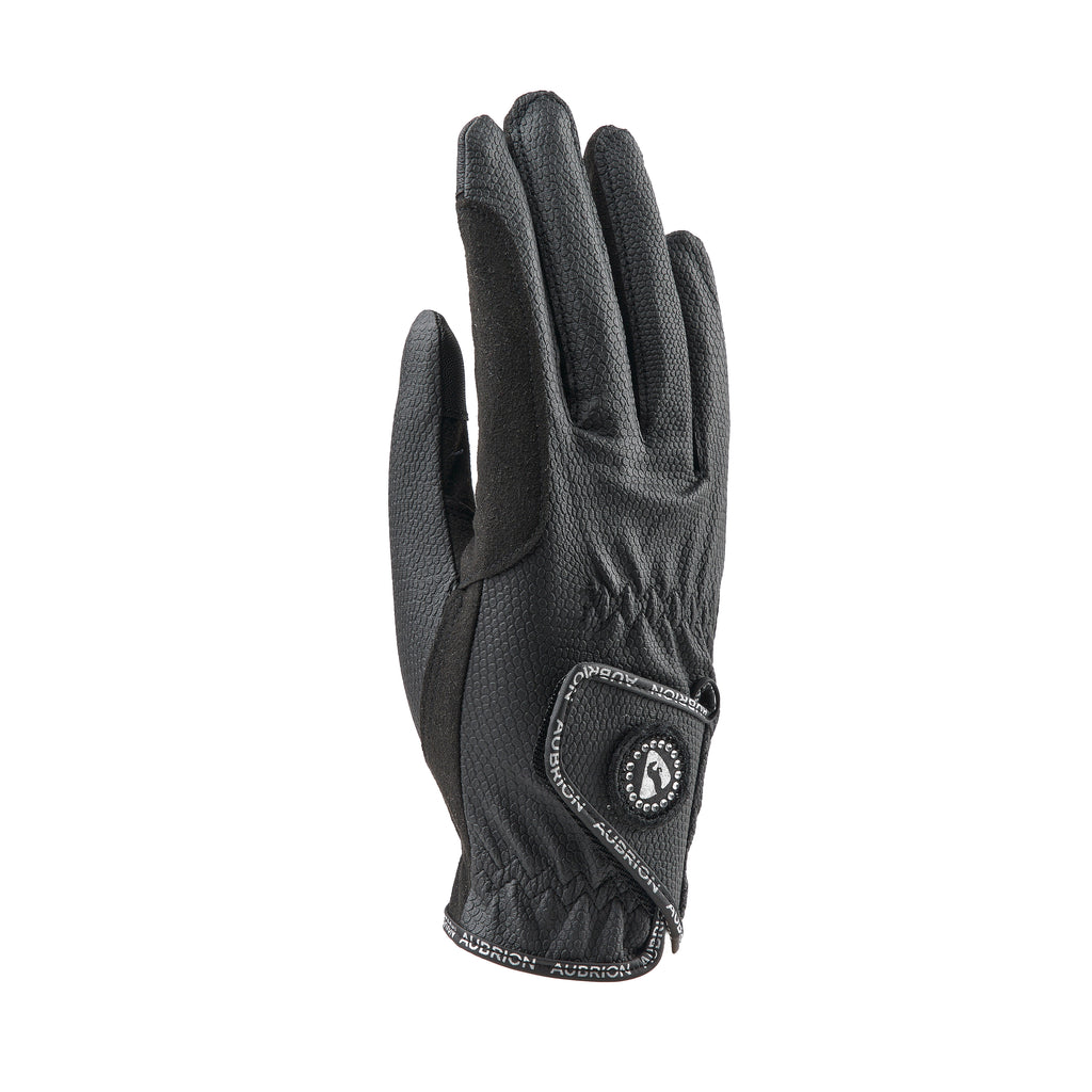 Aubrion Childs Aachen Flex Fit Riding Gloves - Black