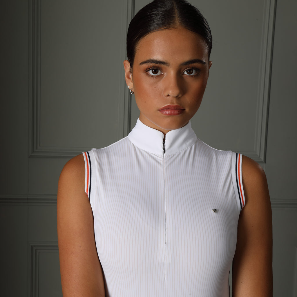 Aubrion Ladies Arcaster Sleeveless Shirt - White
