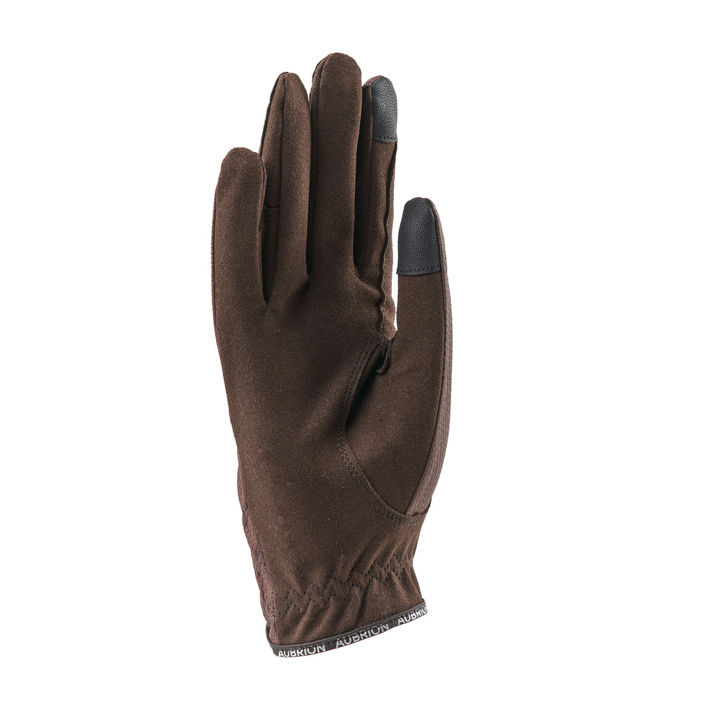 Aubrion Childs Aachen Flex Fit Riding Gloves - Brown
