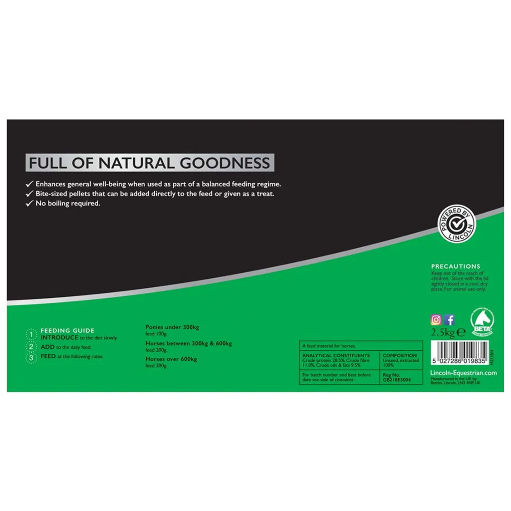 Lincoln Linseed Pellets - 1.5kg Refill