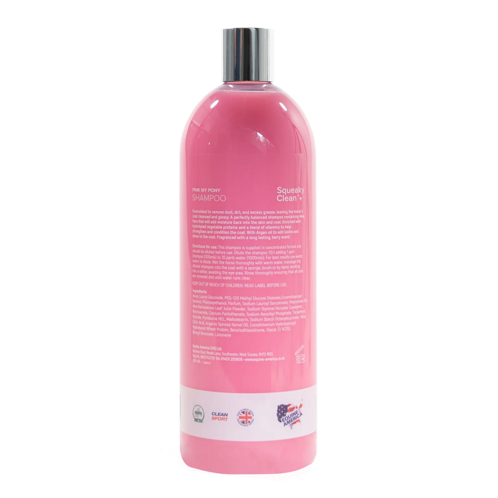Equine America Squeaky Clean Pink My Pony Shampoo - 1 Litre