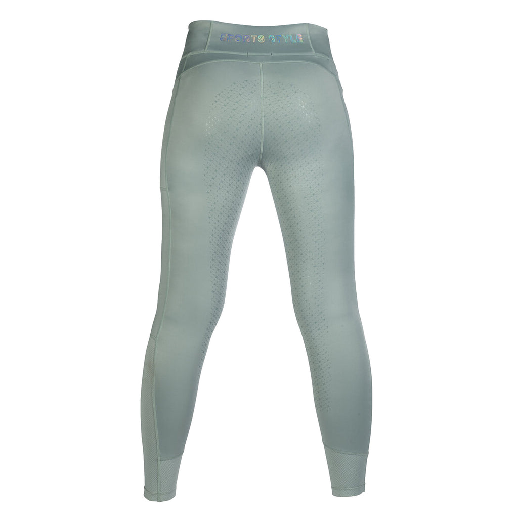 HKM Ladies Harbour Island Full Seat Riding Leggings - Sage
