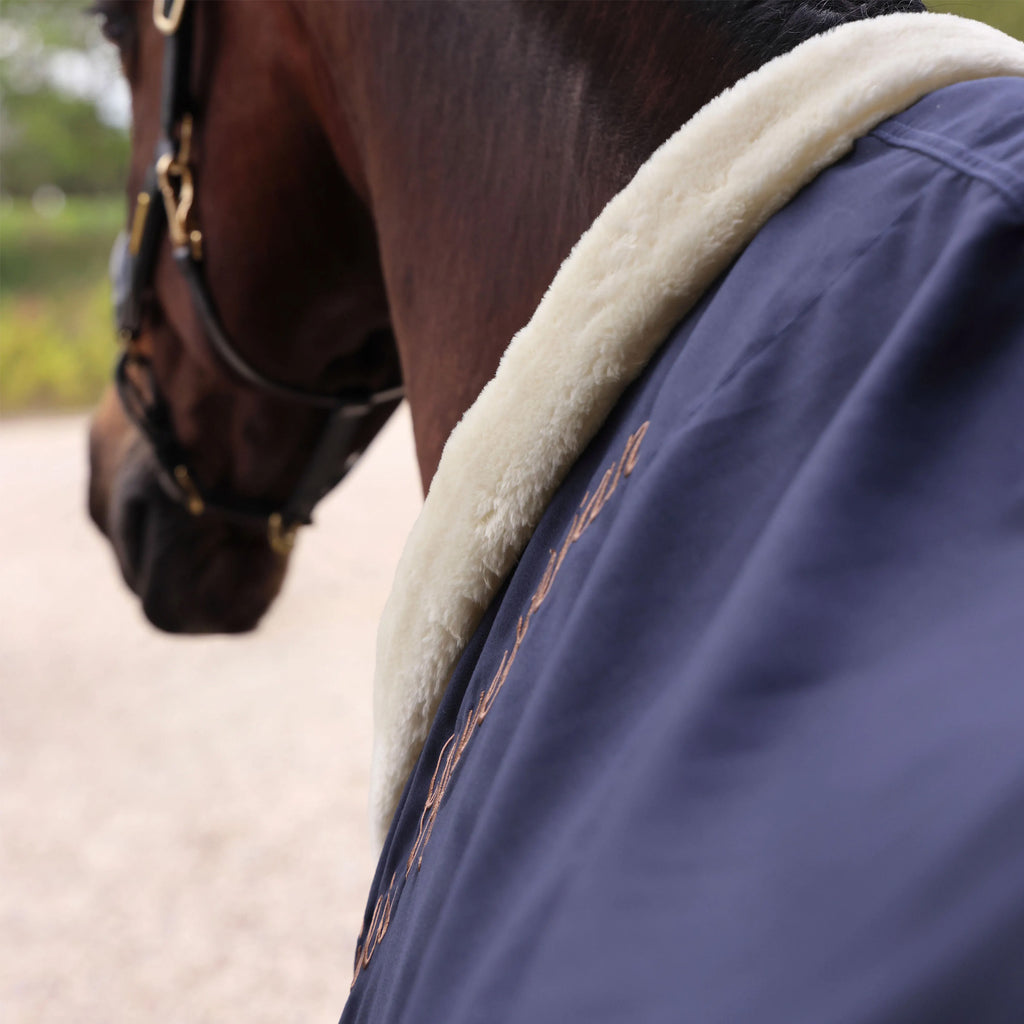 Shires Deluxe Stable Sheet - Navy