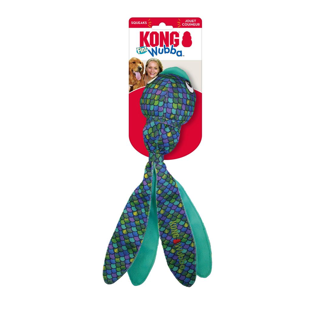 KONG Large Wubba Finz Toy - Blue