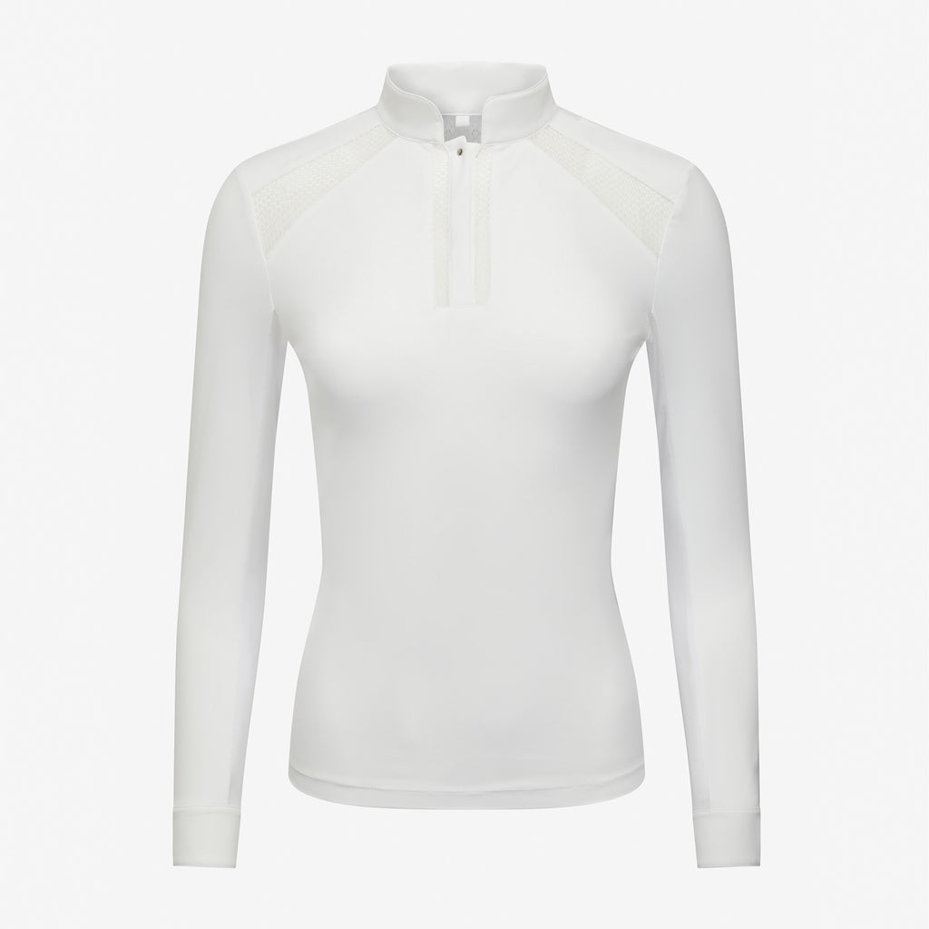 LeMieux Camille Long Sleeve Show Shirt - White
