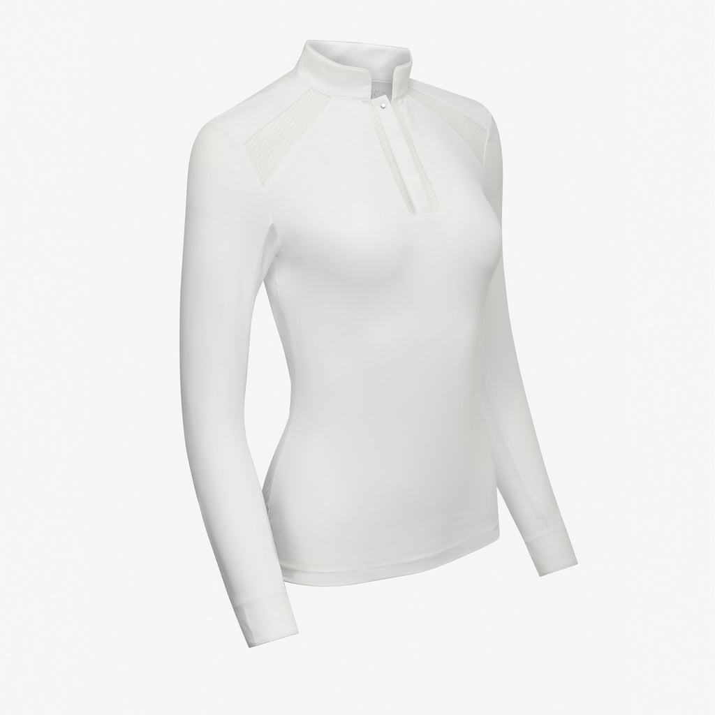 LeMieux Camille Long Sleeve Show Shirt - White