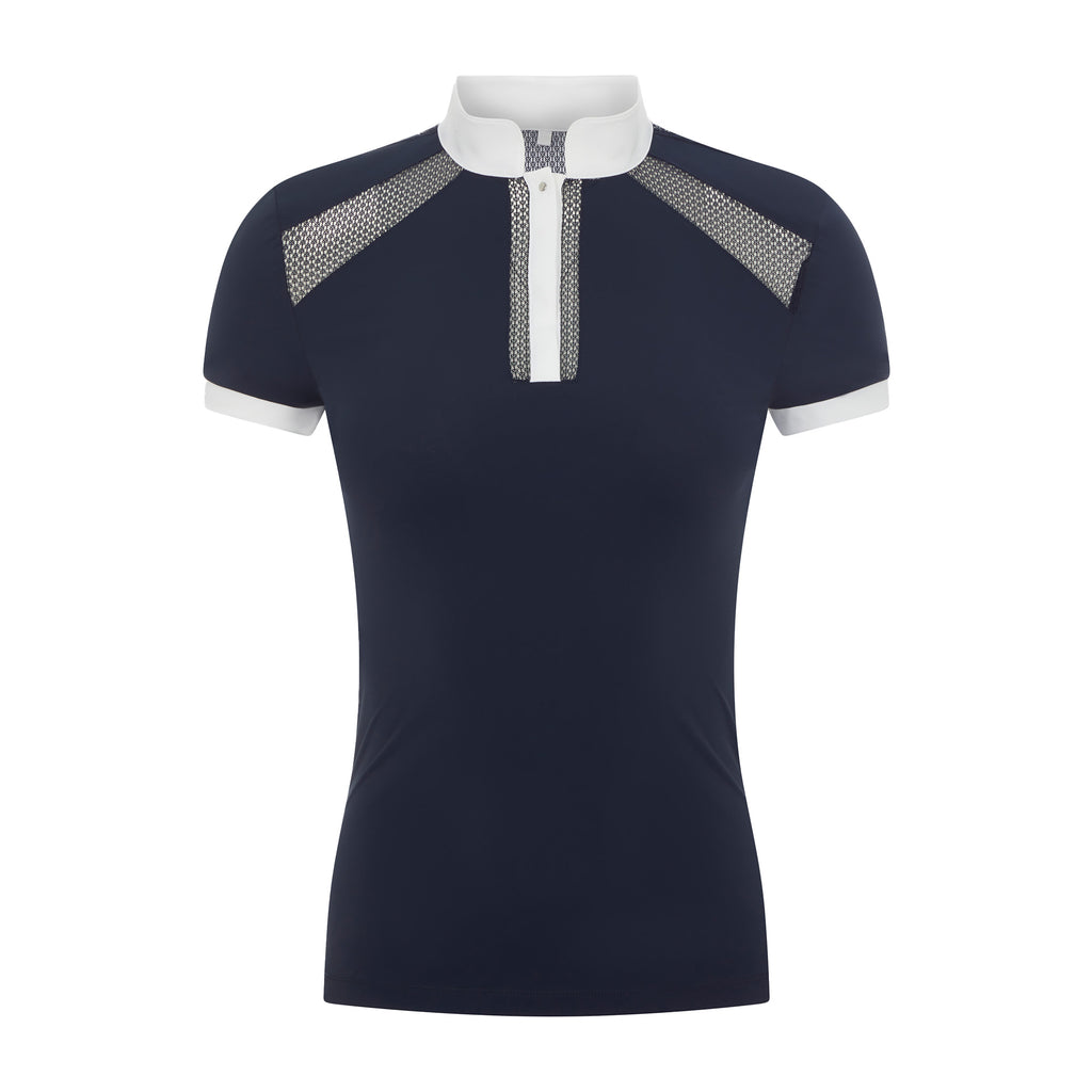 LeMieux Camille Short Sleeve Show Shirt - Navy