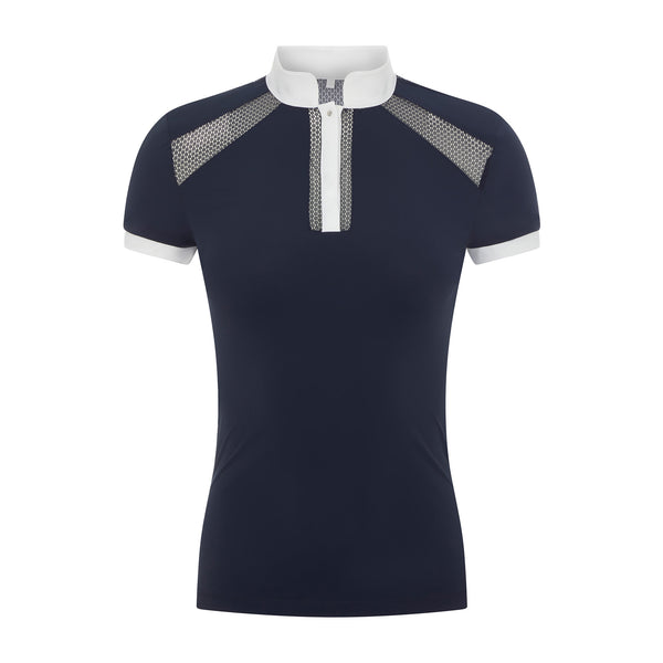 LeMieux Camille Short Sleeve Show Shirt - Navy