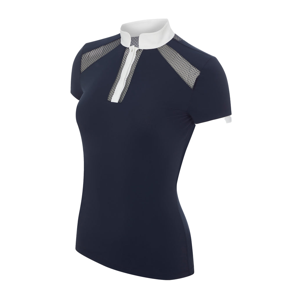 LeMieux Camille Short Sleeve Show Shirt - Navy