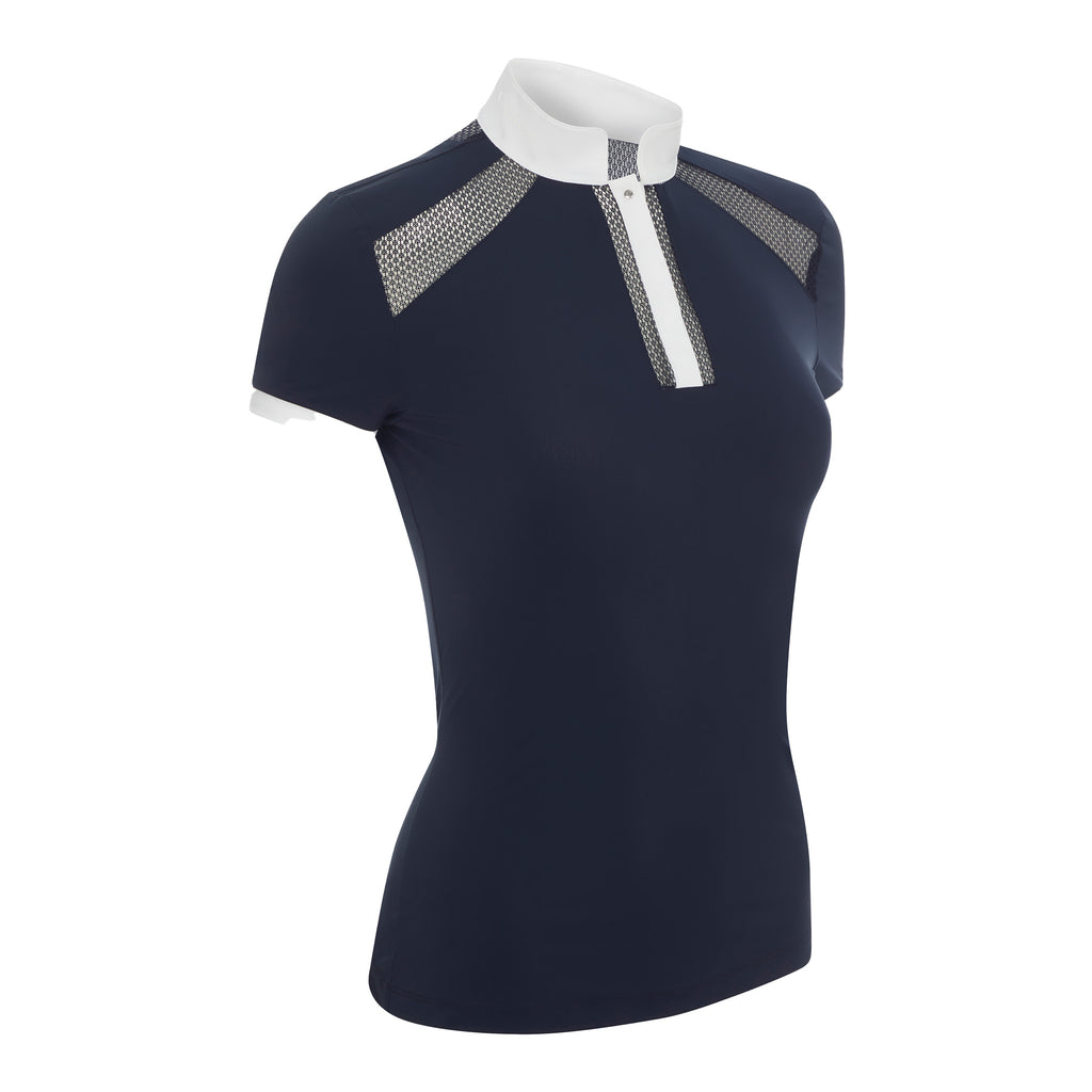 LeMieux Camille Short Sleeve Show Shirt - Navy