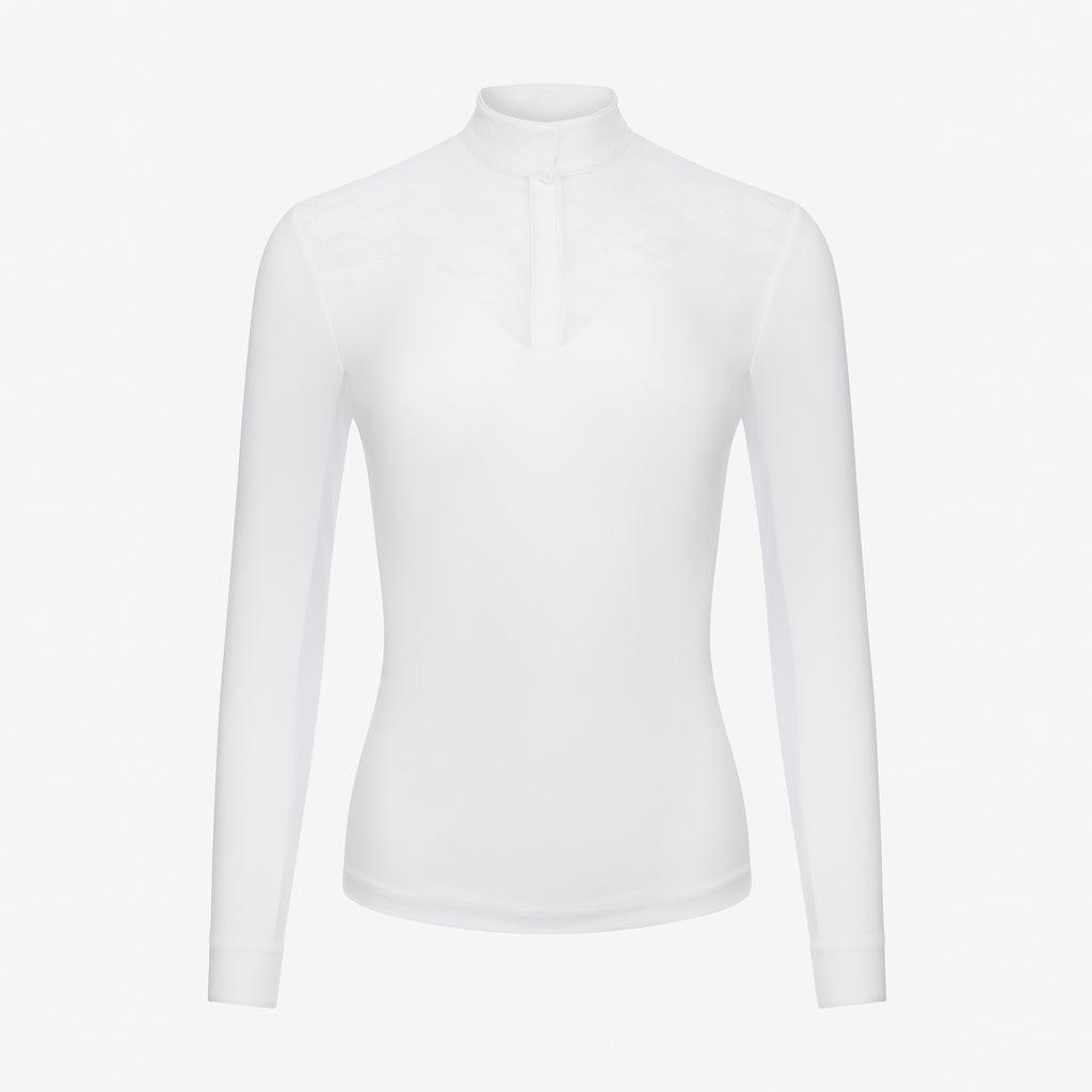 LeMieux Emily Long Sleeve Show Shirt - White