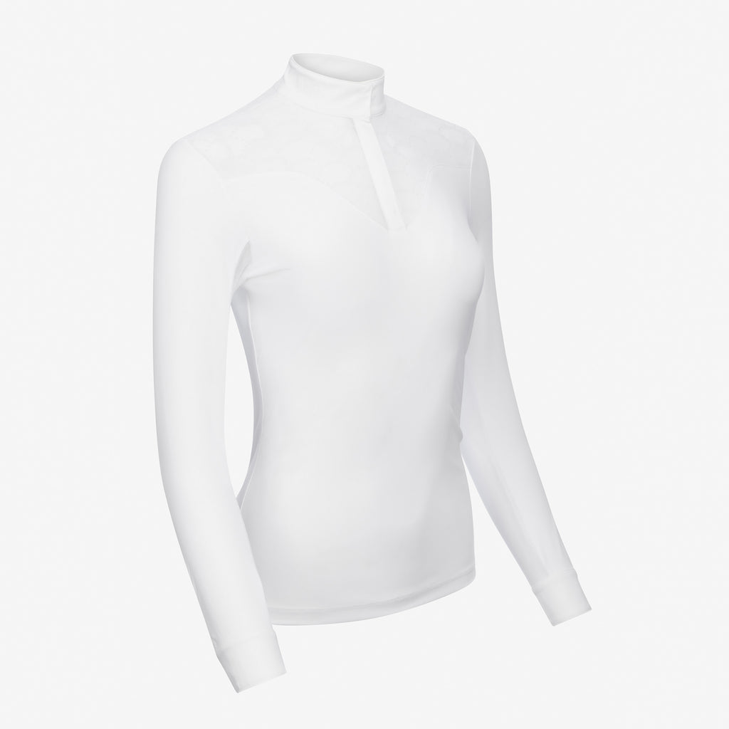 LeMieux Emily Long Sleeve Show Shirt - White
