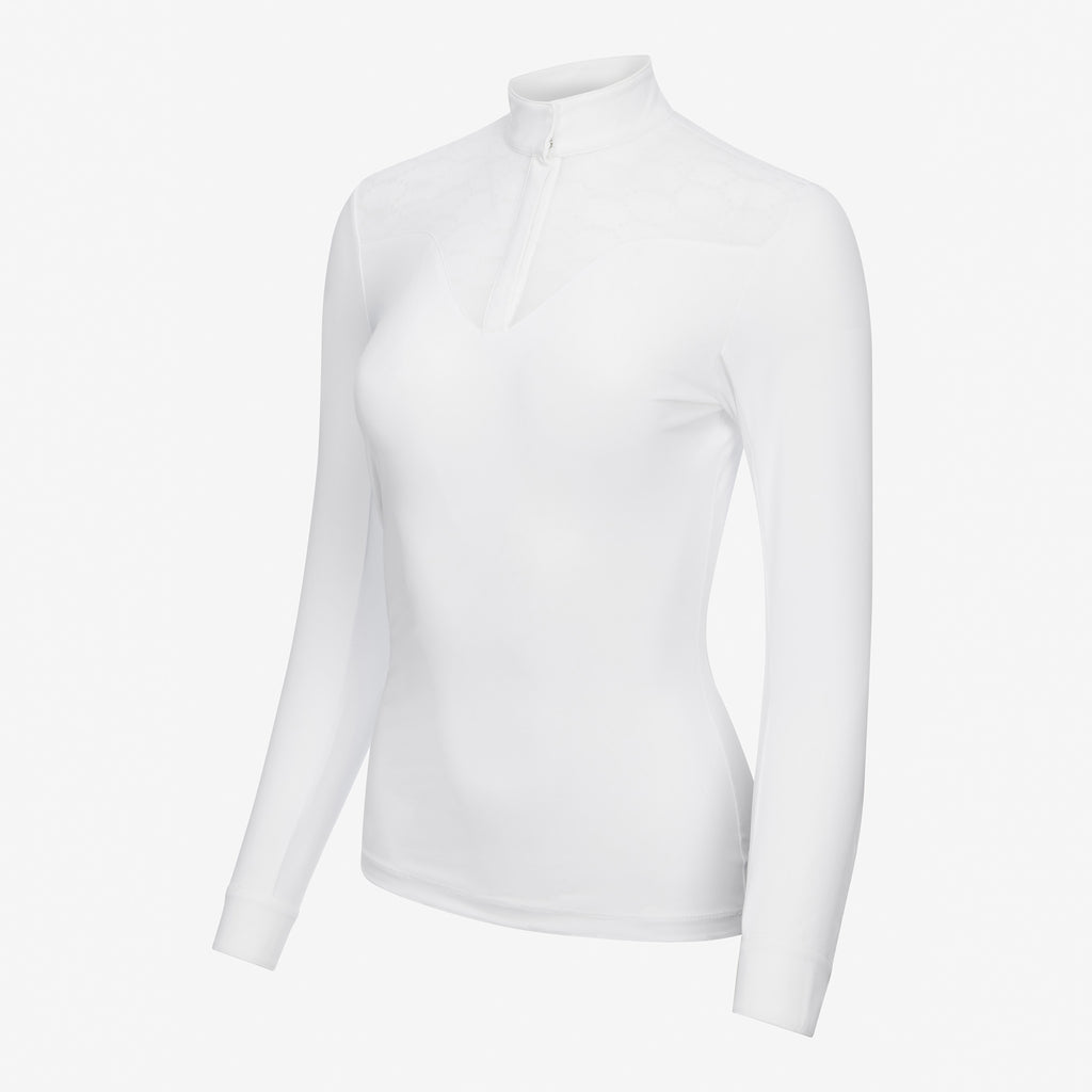 LeMieux Emily Long Sleeve Show Shirt - White