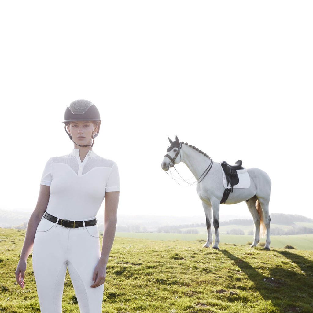 LeMieux Emily Short Sleeve Show Shirt - White