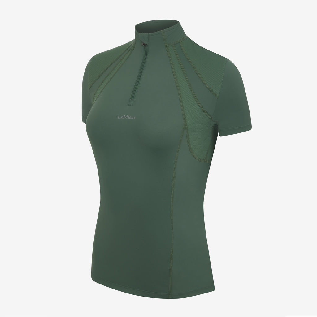 LeMieux Short Sleeve Mia Mesh Base Layer - Hunter Green