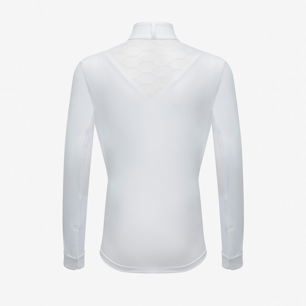 LeMieux Young Rider Eva Long Sleeve Show Shirt - White