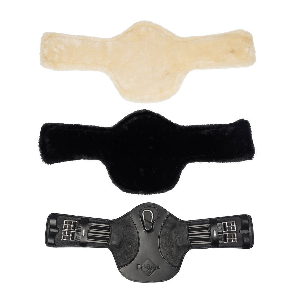 LeMieux Arika Simuwool Contoured Short Stud Girth - Black