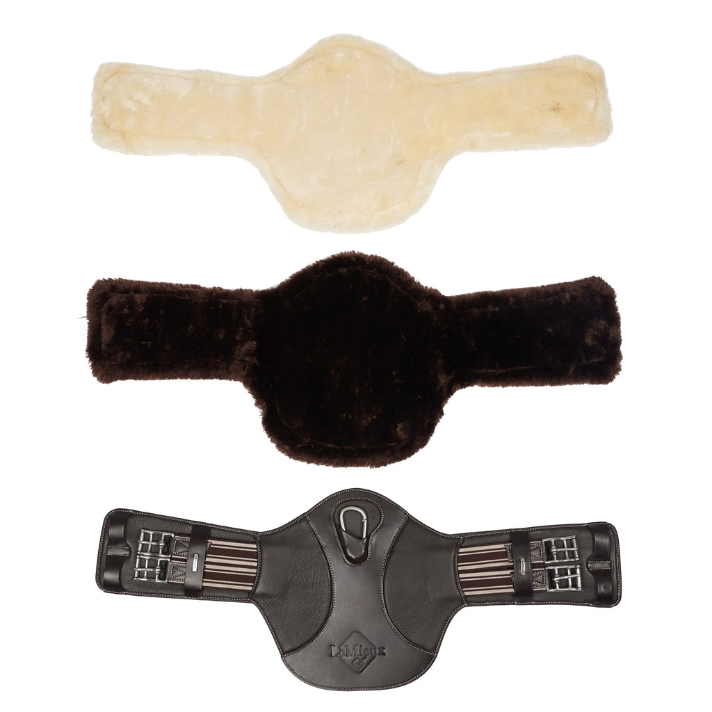 LeMieux Arika Simuwool Contoured Short Stud Girth - Brown