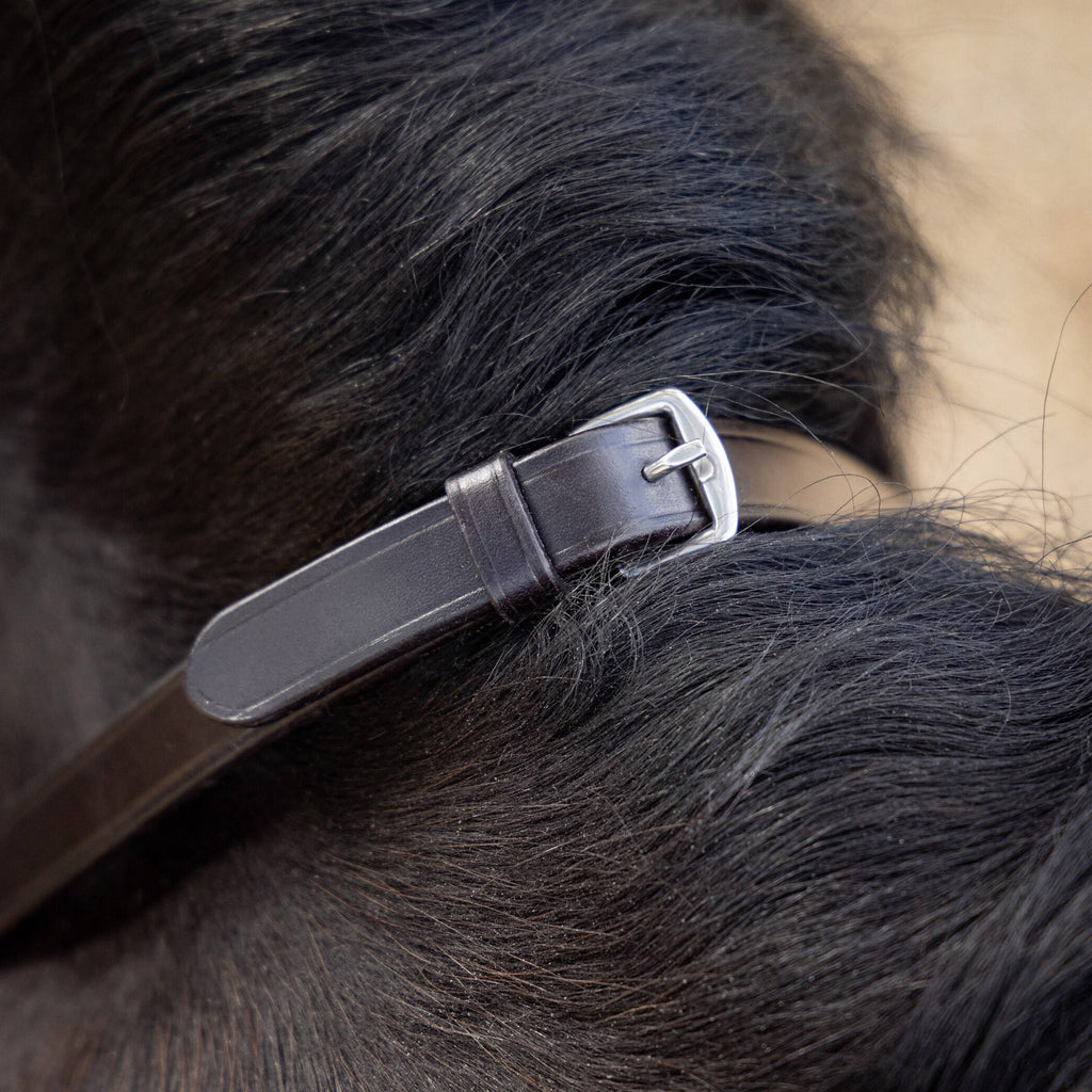 LeMieux Magna Grip Rubber Reins - Brown/Silver