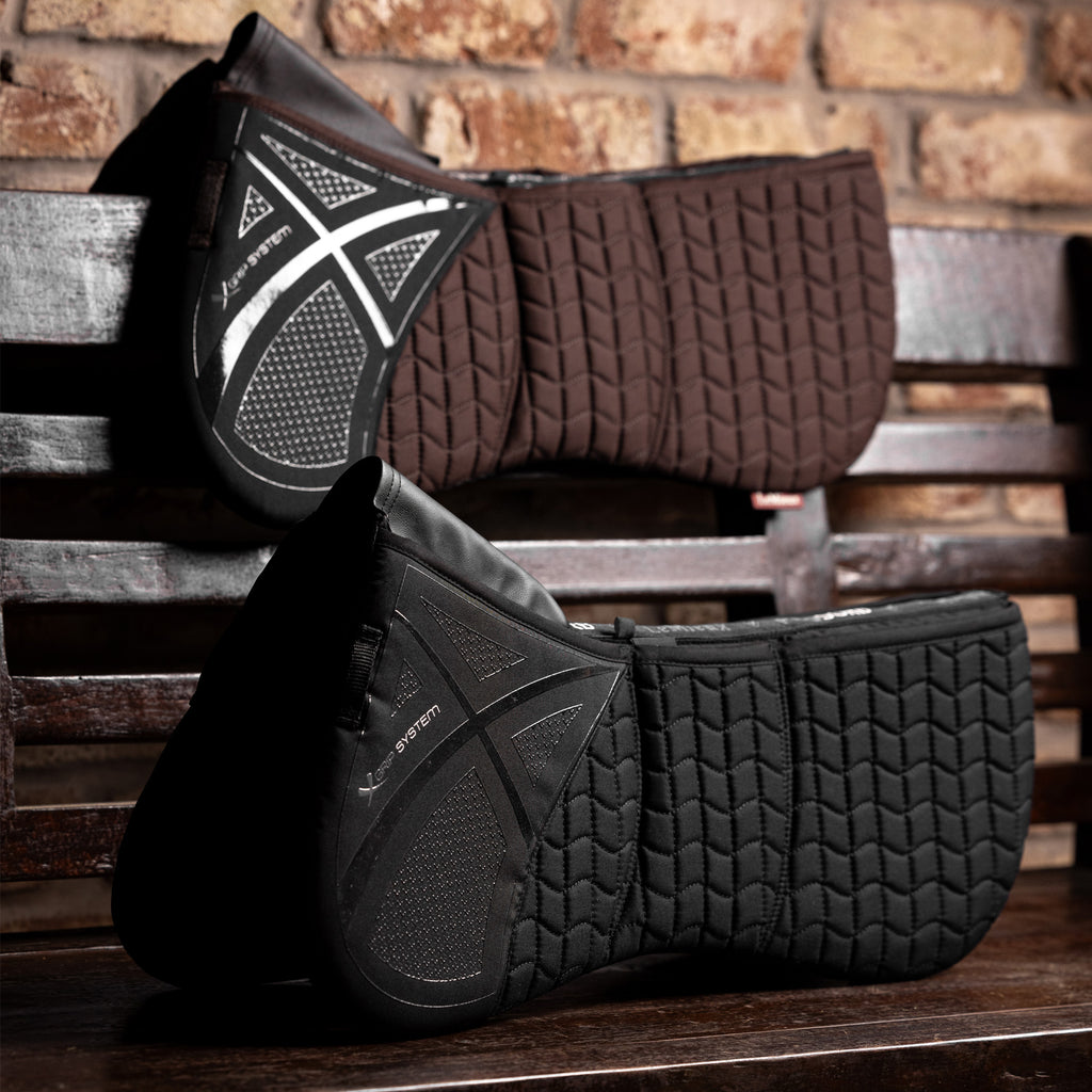 LeMieux ProSorb 3 Pocket Quilted Half Pad - Brown
