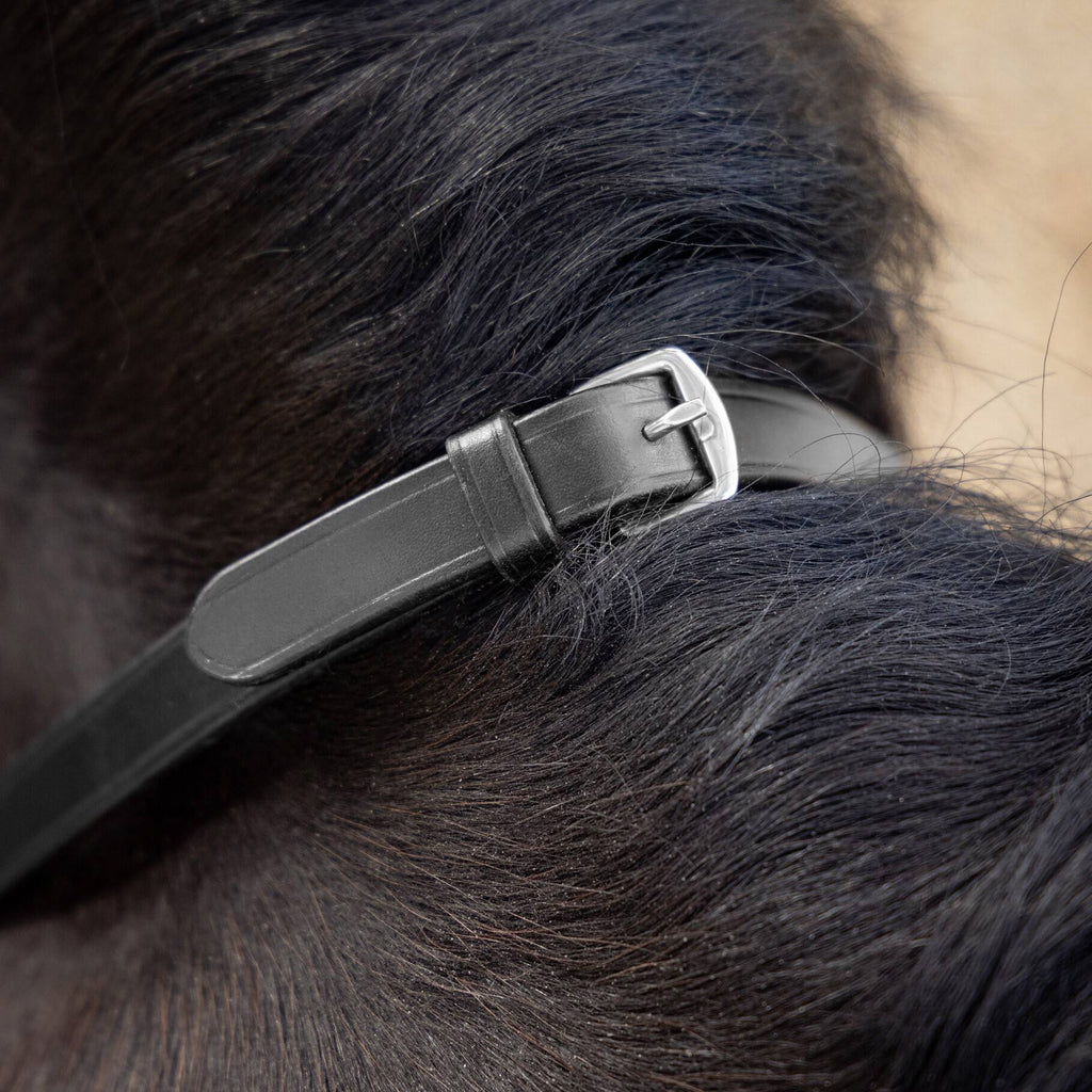 LeMieux Magna Grip Rubber Reins - Black/Silver