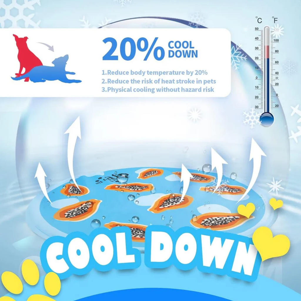 All For Paws Chill Out Papaya Cooling Mat