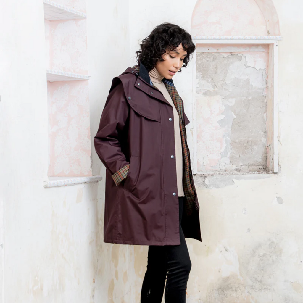 Jack Murphy Ladies Cotswold Waterproof Jacket - Deep Claret
