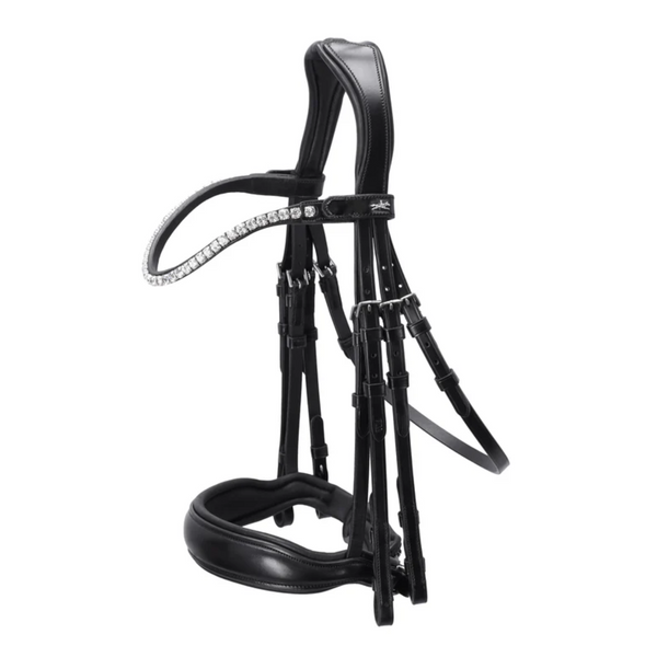 Schockemohle Milazzo Bridle - Black/Silver