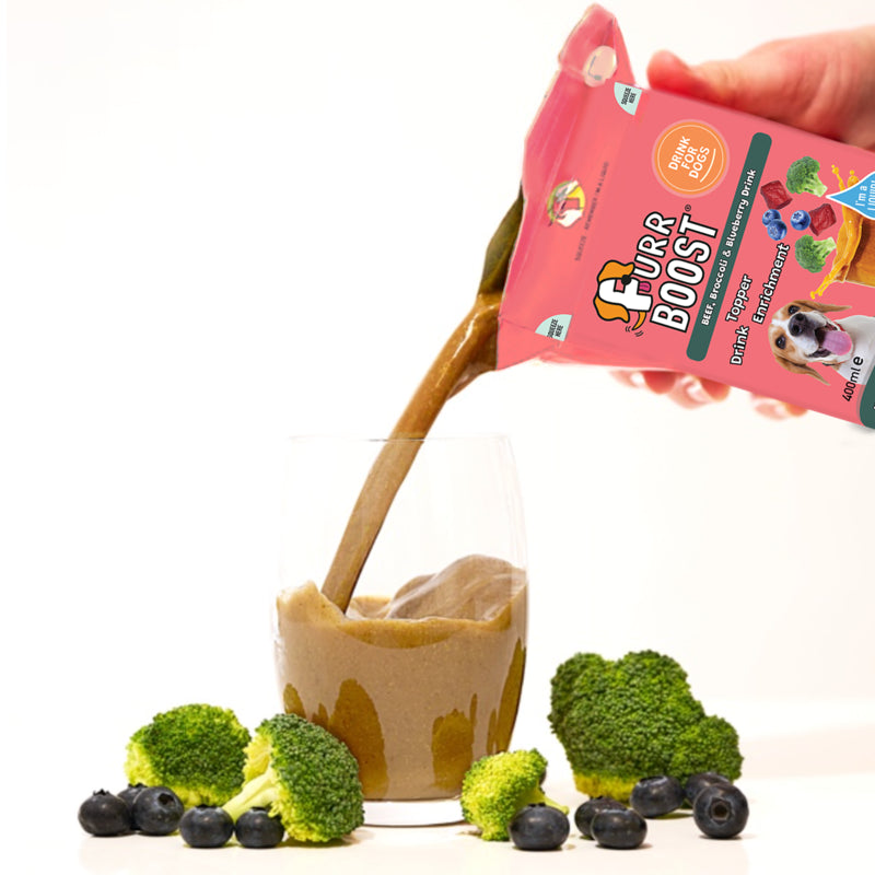 Furr Boost Beef Broccoli and Blueberry Dog Drink - 400ml