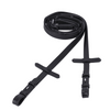 Soft Rubber Reins Stops Black Silver
