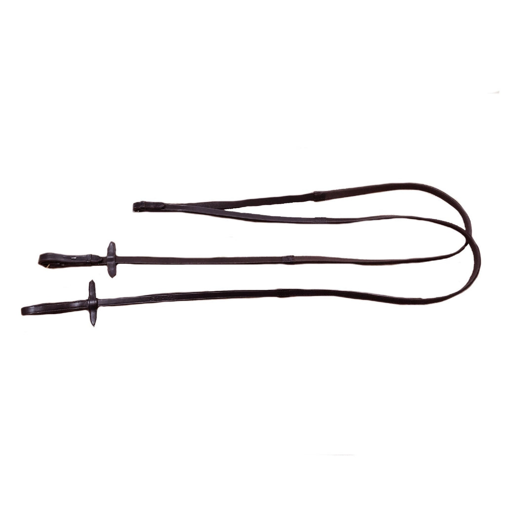 EcoRider Plain Inside Rubber Grip Reins 1/2 - Black