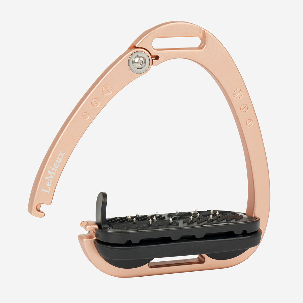 LeMieux Vector Balance Stirrups - Rose Gold