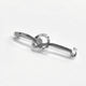 Equetech Twirl Crystal Stock Pin - Silver