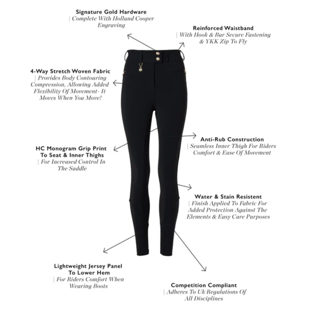 Holland Cooper Windsor Breeches - Black