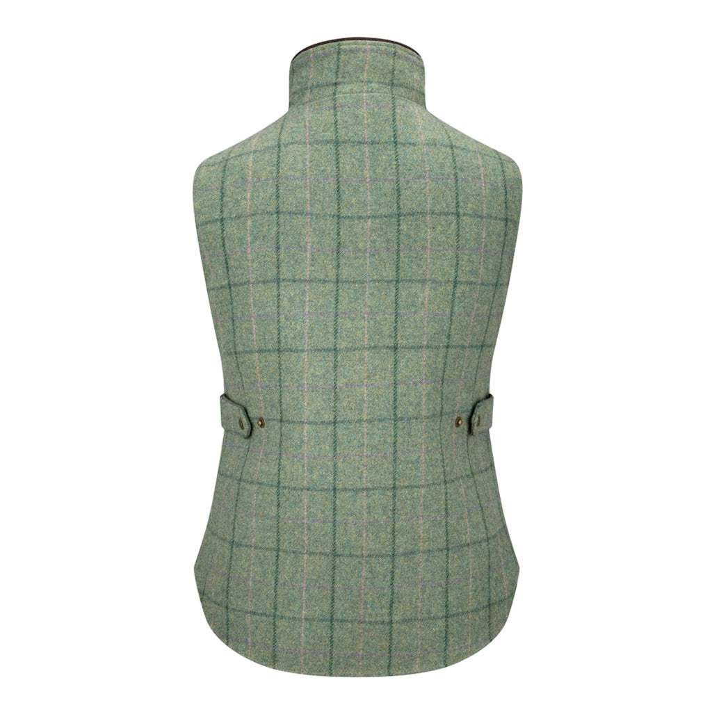 Hoggs of Fife Ladies Roslin Tweed Waistcoat - Spring Bracken