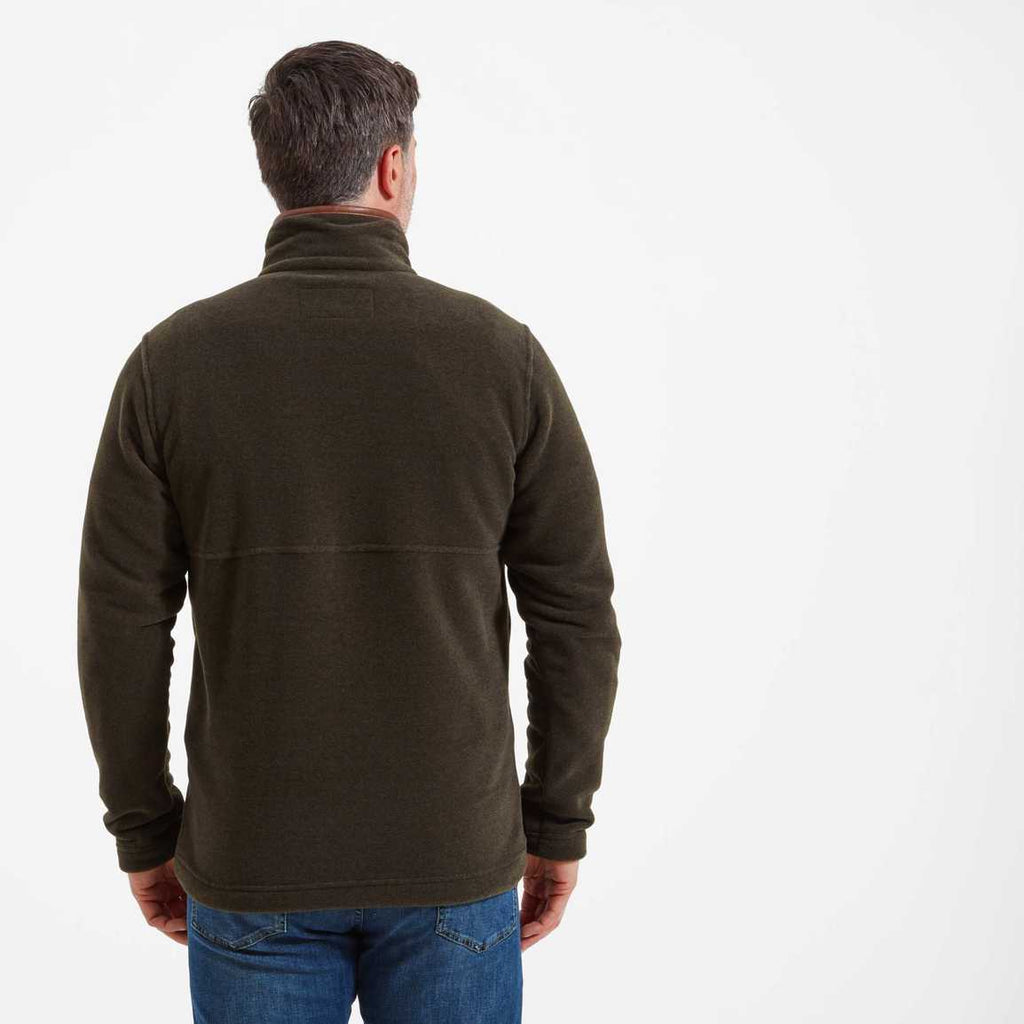 Schoffel Men's Berkeley Quarter Zip Fleece - Dark Olive