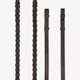 LeMieux Hunter Laced Reins with Stitching - Havana/Silver
