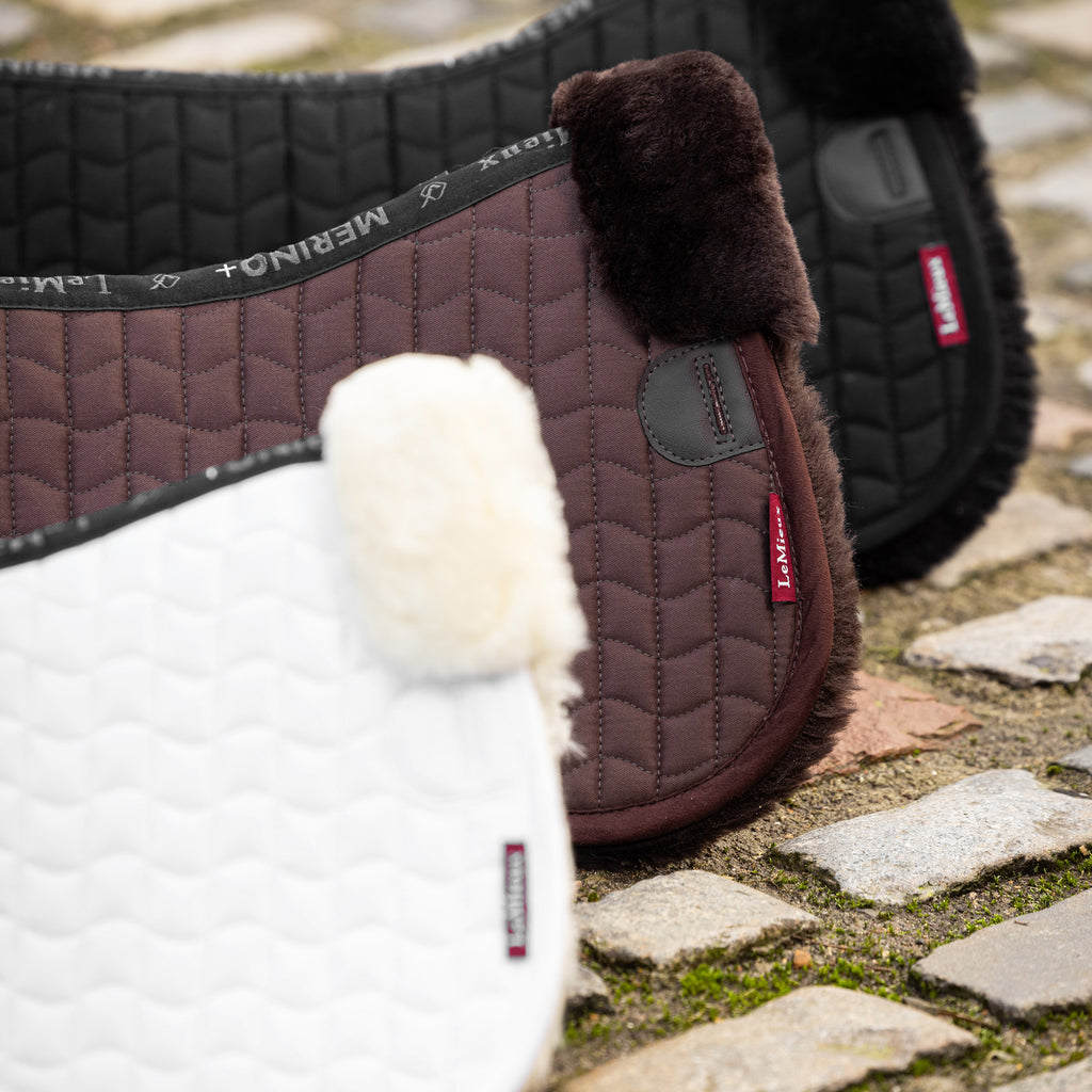 LeMeiux Merino+ Half Pad - Black/Black