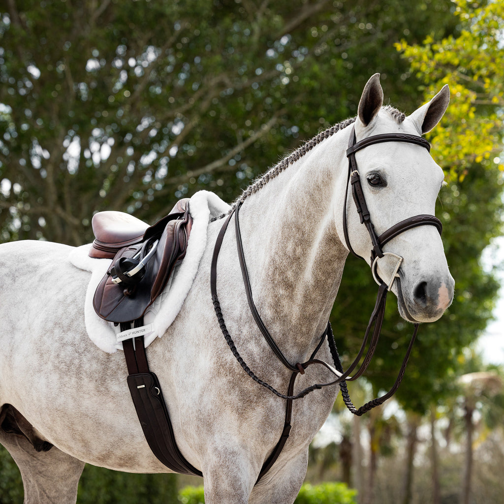 LeMieux Merino+ ProSorb Hunter Saddle Pad - White