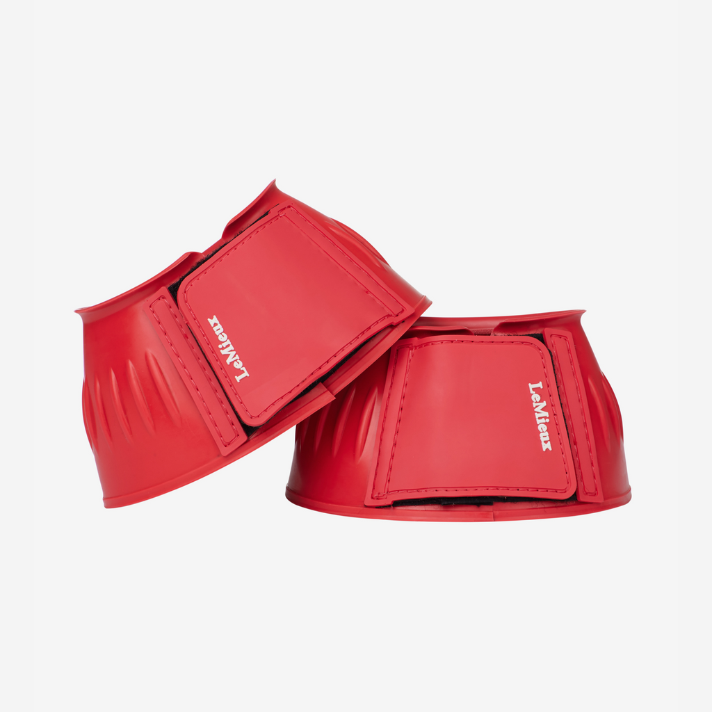 LeMieux Rubber Bell Boots - Coral