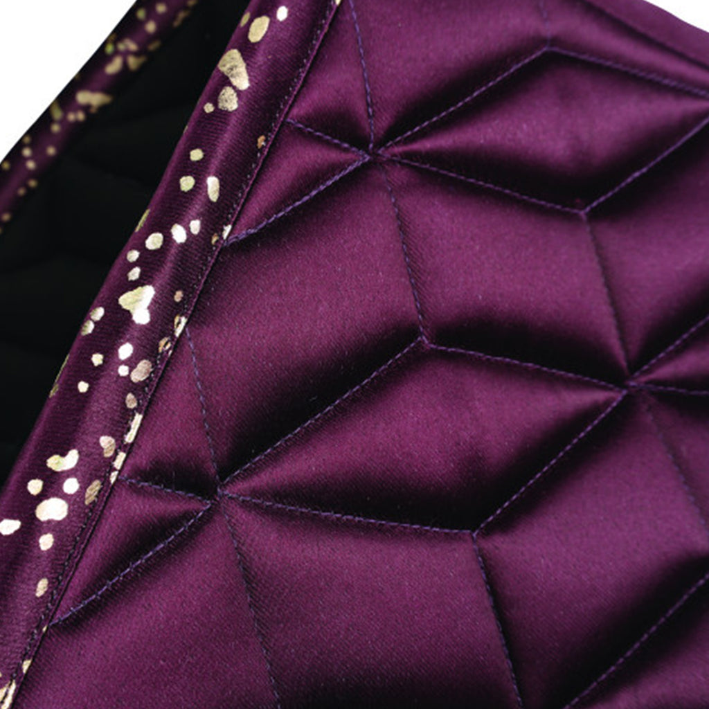Hy Equestrian Enchanted Collection Saddle Pad - Plum