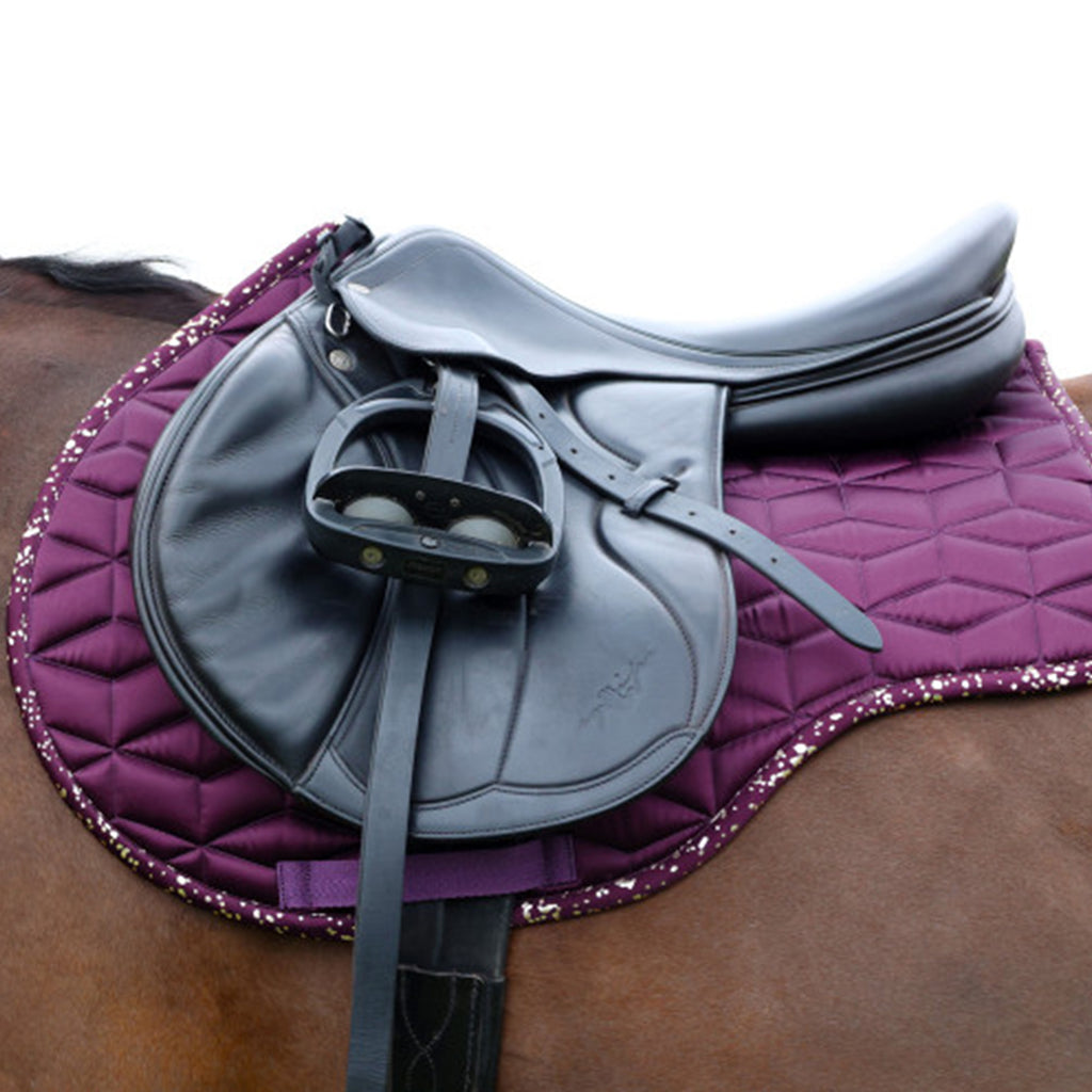 Hy Equestrian Enchanted Collection Saddle Pad - Plum