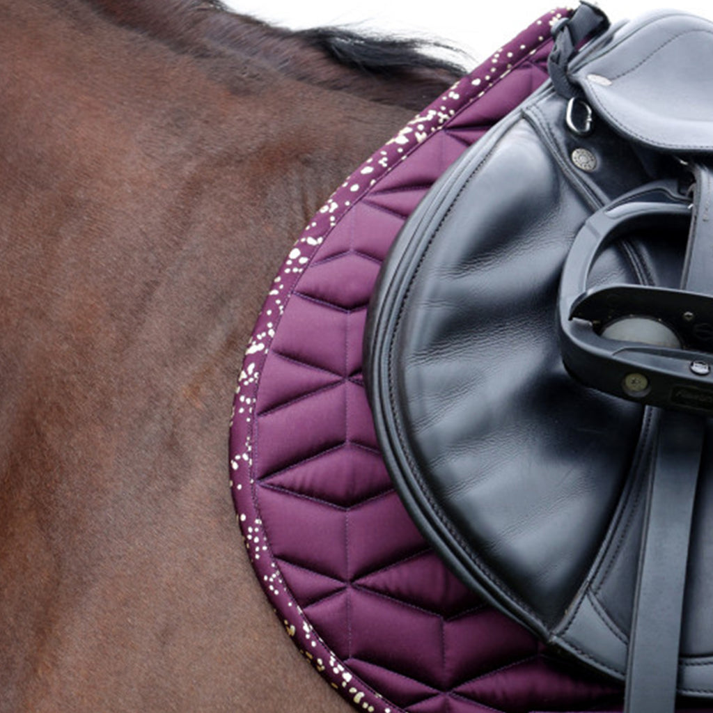 Hy Equestrian Enchanted Collection Saddle Pad - Plum